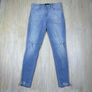J Brand Maria Superstar Destr High Rise Distressed Skinny Leg Denim Jeans 29